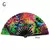 1pc ventilador dobrável de bambu/plástico osso ventilador colorido rave fãs v - comprar online