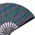 1pc ventilador dobrável de bambu/plástico osso ventilador colorido rave fãs v - comprar online
