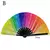 1pc ventilador dobrável de bambu/plástico osso ventilador colorido rave fãs v - comprar online