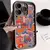 Capa para iphone 16 casos iphone 15 pro max caso colorido cogumelo silicone para - comprar online