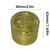 Moedor de ervas bitcoin de metal, 2 polegadas, 4 camadas, especiarias, pimenta,