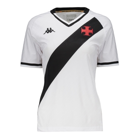Camisa Vasco da Gama II 25/26 - Torcedor Kappa Feminina - Branca