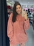 MOLETOM DE FLEECE COM CAPUZ ROSÉ - comprar online