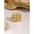 Aura Dourada – Jóia Minimalista em Aço Inoxidável com Banho de Ouro 18K - Chave do Look