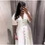 Vestido Bella Vibe – Feminino Longo com Botões e Decote V Minimalista