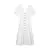 Vestido Bella Vibe – Feminino Longo com Botões e Decote V Minimalista