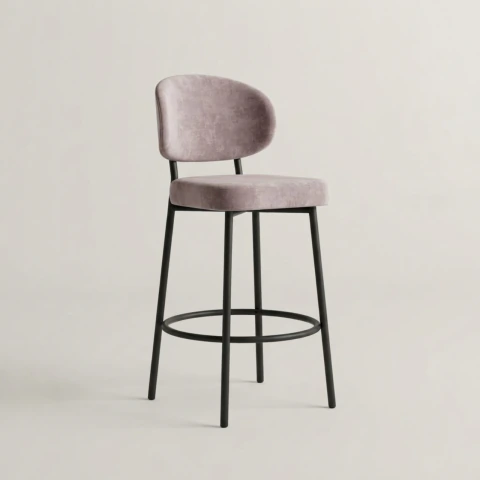 Silla de Barra Nobleza: Estilo Industrial, Confort y Personalización