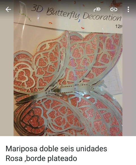 Mariposa de 12 unidades