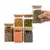 Kit com 6 Potes de Vidro Herméticos com Tampa de Bambu - loja online