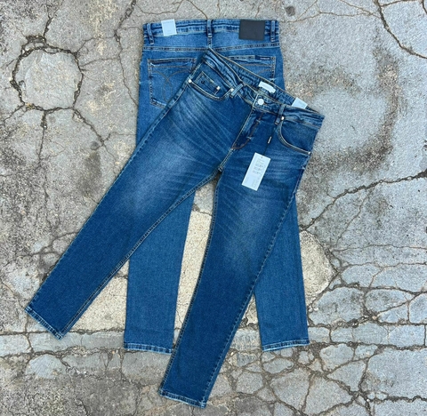 Calça Masculina Jeans CK - 98% Algodão 2% Elastano Slim Fit