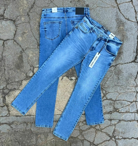 Calça Masculina Jeans JJ - 98% Algodão 2% Elastano Slim Fit