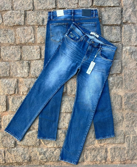 Calça Masculina Jeans LCST - 98% Algodão 2% Elastano Slim Fit - comprar online
