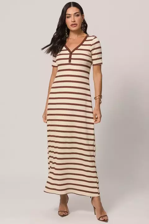 VESTIDO DECOTE V RIBANA 105523