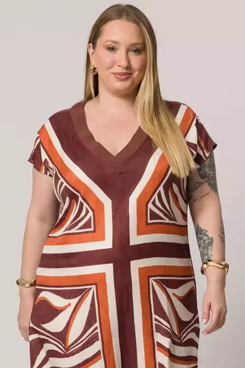 VESTIDO ESTAMPA GEOMÉTRICA