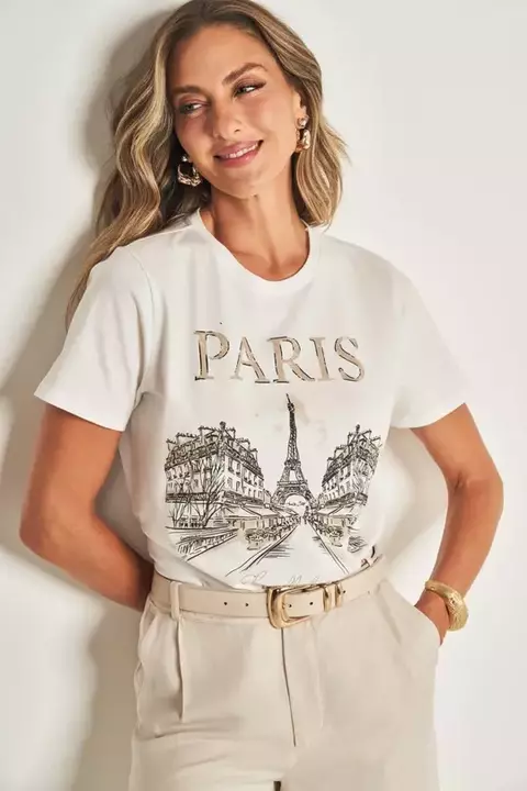 T-SHIRT EM MEIA MALHA