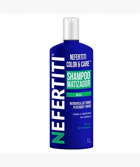 SHAMPOO MATIZADOR NEFERTITI COLOR & CARE BLEU 1 LT.