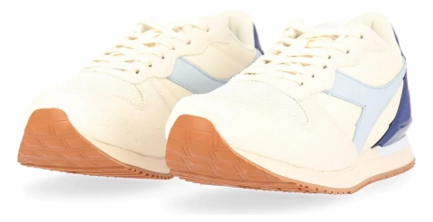 Zapatillas Diadora Camaro Mujer en Beige y Azul