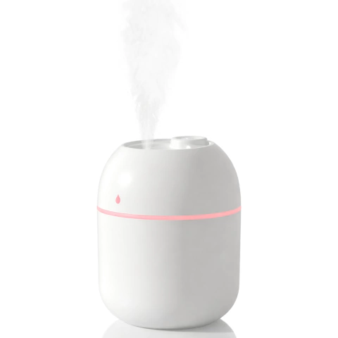 Mini Umidificador e Difusor de Ar Portátil USB com LED 220ml Sortido