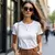 Camiseta Feminina Básica GuGi 100% algodão Lisa Sem Estampa