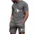 Verão 2025 agasalho de moda masculina, camiseta de manga curta + shorts esporti