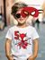 Camiseta Spiderman super-herói crianças