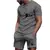 Verão 2025 agasalho de moda masculina, camiseta de manga curta + shorts esporti - comprar online