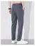 Calça lisa estiramento de seda masculina, calça elástica na cintura, coreano, - Elegance