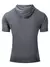 Verão masculino com capuz sweatwear casual manga curta solta camiseta cor sóli na internet