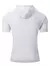 Verão masculino com capuz sweatwear casual manga curta solta camiseta cor sóli - Elegance