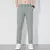 Calça lisa estiramento de seda masculina, calça elástica na cintura, coreano,