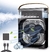 Ventilador Portátil de Mesa Mini Ar Condicionado Umidificador Climatizador Led Água e Gelo 3 Velocidades Led - Azul - comprar online
