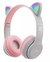 Cute Cat Ears Fone de ouvido sem fio com controle do microfone, Bluetooth Headset, Flash Light, LED Stereo Música Capacete, Presente telefone, criança - comprar online