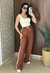 Calça Rafa Listras Caramelo - comprar online