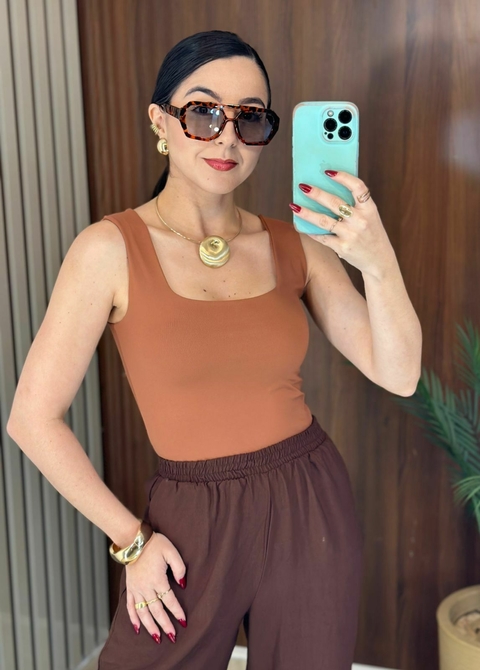 Blusa Bia Caramelo - comprar online