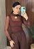 Body Gabi Tule Marrom - comprar online