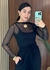 Body Gabi Tule Preto - Menina Mulher Moda