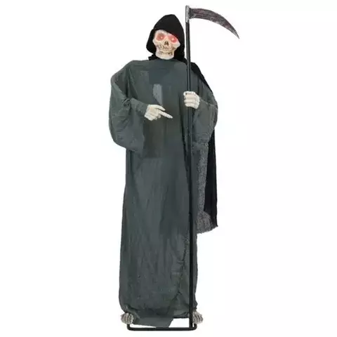 CAVEIRA C/FOICE HALLOWEEN C/LUZ/SOM/MOV 1,83CM PT DEA