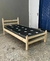 Cama de Solteiro - Natural (Madeira Crua) - comprar online