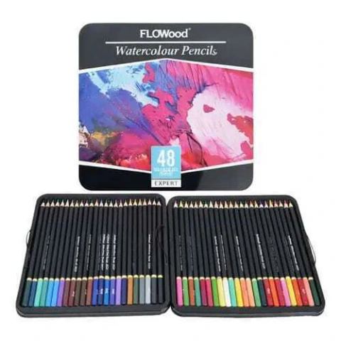 LAPICES ACUARELABLES WATERCOLOUR PENCILS 48 UN LATA
