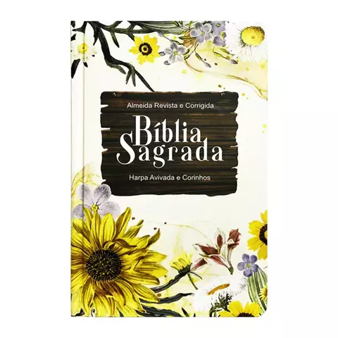 Bíblia Slim Capa Dura - Harpa e Corinhos / Girassol