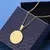 Medalha religiosa de San Benito pingente corrente de aço inoxidável cor prata - EasyShop