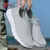 Yrzl tênis masculino malha grossa sapatos casuais ao ar livre tamanho grande mo