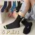 10 pares de meias esportivas de algodão travesseiro homens fibra de bambu outon - EasyShop