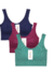Kit com 3 Top Esportivo Jcolour - LUACHEIA