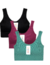 Kit com 3 Top Esportivo Jcolour - comprar online
