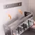 Conjunto de armazenamento de rack de especiarias de cozinha montado na parede