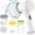 Escova de Limpeza Elétrica Portátil e Sem Fio, Recarregável, Giratória, com 3 Cabeças Multifuncionais para Banheiro, Cozinha, Pisos e Vidros - comprar online
