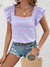BLUSA GOLA QUADRADA - Pétale