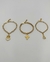 3 Pulseiras Douradas do Espirito Santo, Aparecida e Anjo da Guarda - comprar online