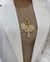 Colar Cadeado Dourado com Madrepérola e Medalhas – Cruz, Espírito Santo e Nossa Senhora Aparecida